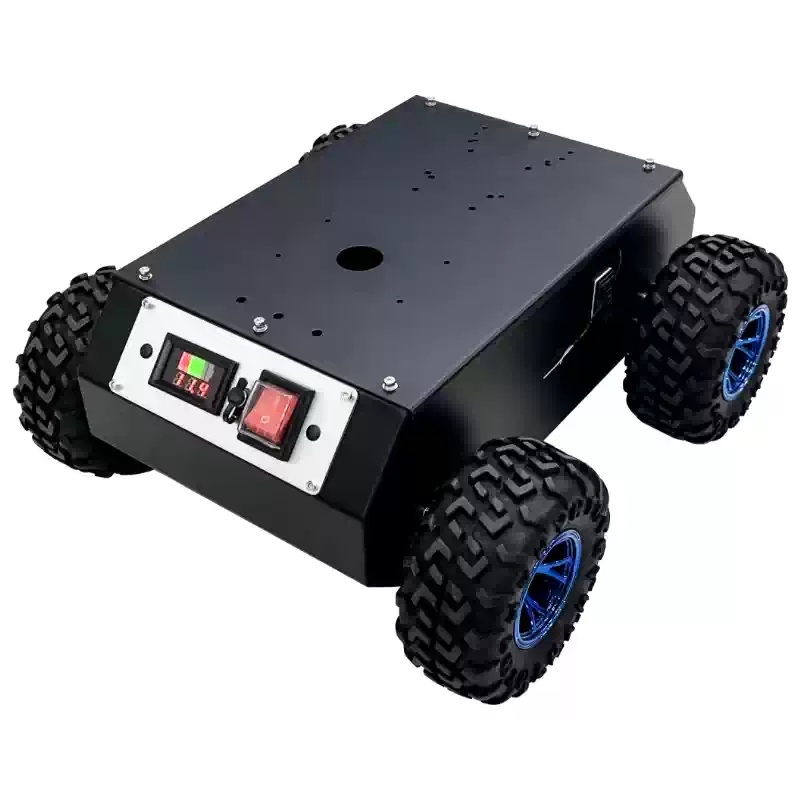 4WD zárt acél kerekes robot alváz