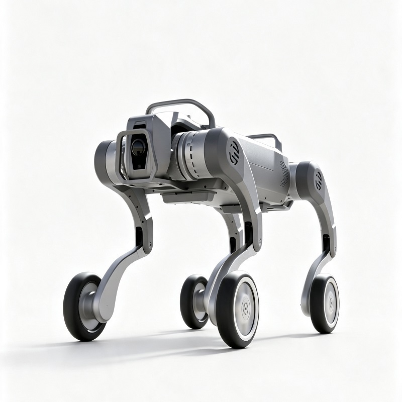 Terep kerekes lábú négylábú robotkutya