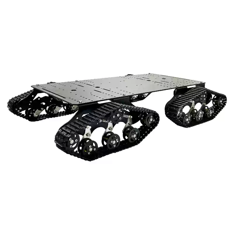 Független felfüggesztésű, lánctalpas robot alváz