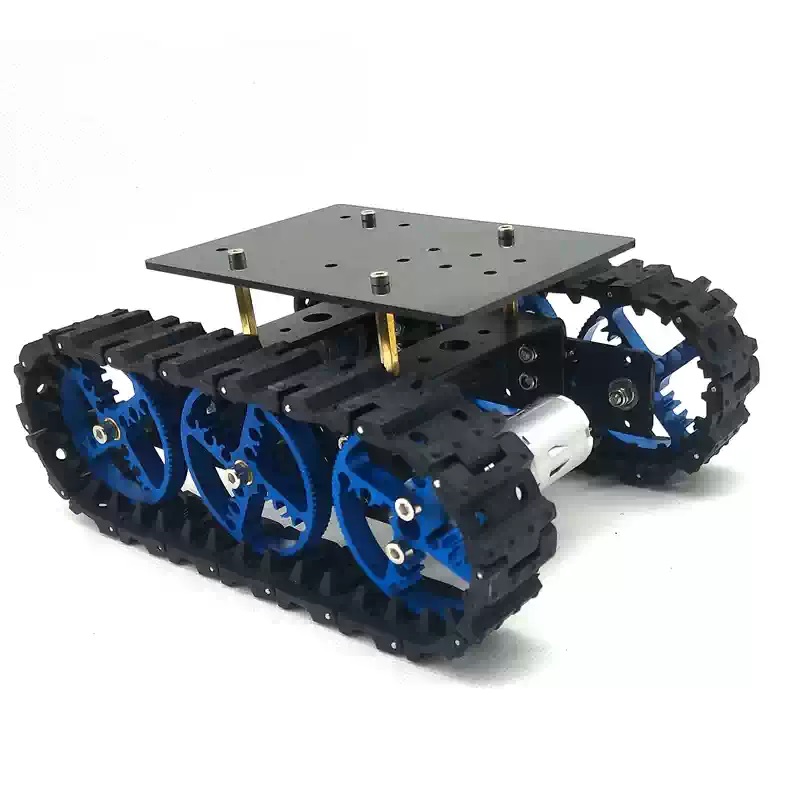 Mini intelligens gumi lánctalpas robotváz