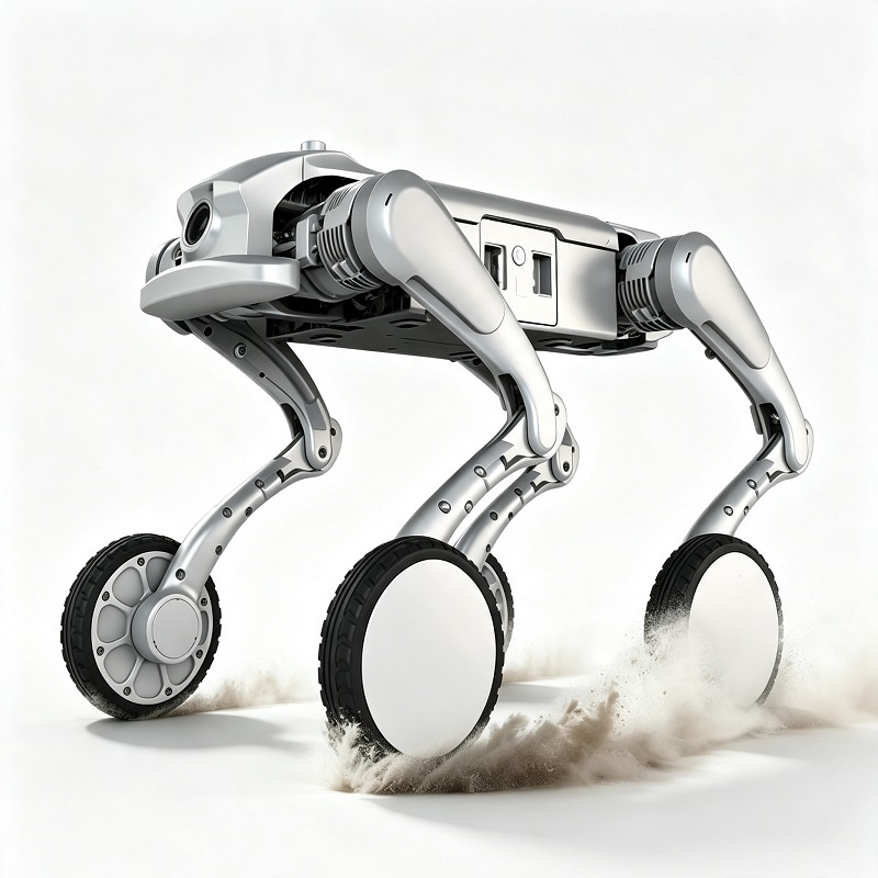 Kerekes négylábú robot, terepvizsgáló robotkutya